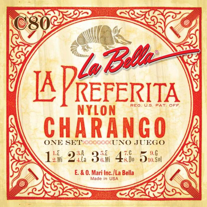 Různé struny: LaBella World Folk L-C80 Struny na charangon Struny na charangon LaBella World Folk L-C80