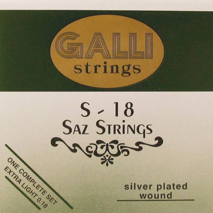 Různé struny: Galli S-018 Struny na saz sad Struny na saz sad Galli S-018