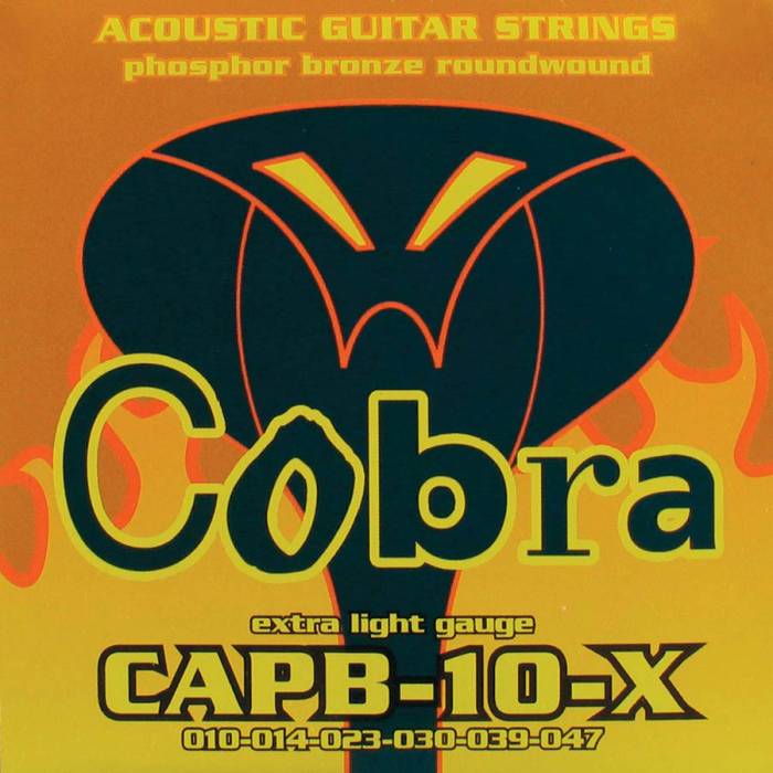 Struny na akustické kytary: Cobra CAPB-10-X Struny na akustickou kytaru Struny na akustickou kytaru Cobra CAPB-10-X