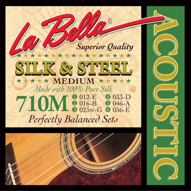 Struny na akustickou kytaru LaBella Silk & Steel L-710M - 1