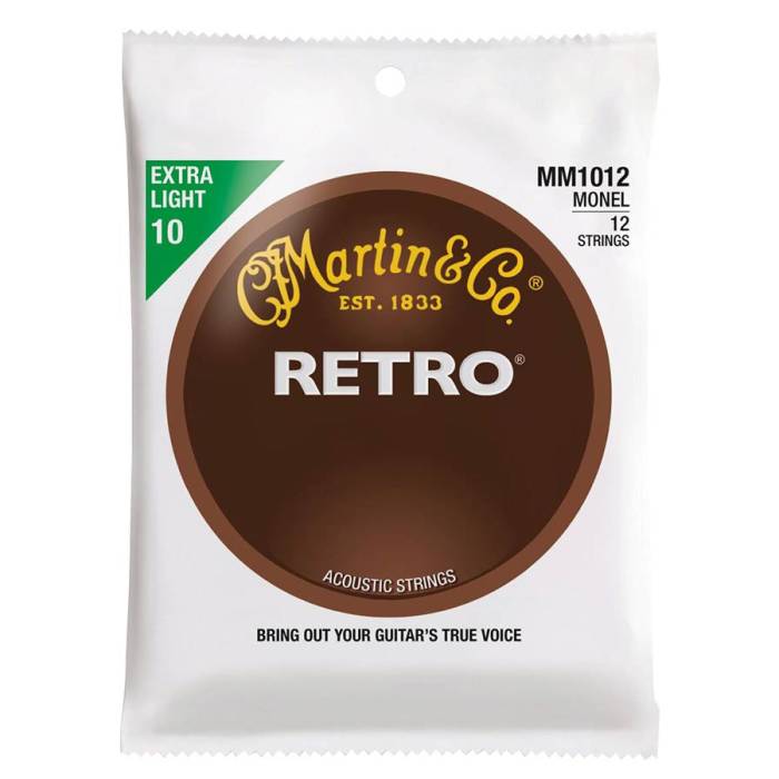 Struny na 12-strunnou kytaru Martin Retro Acoustic MM1012