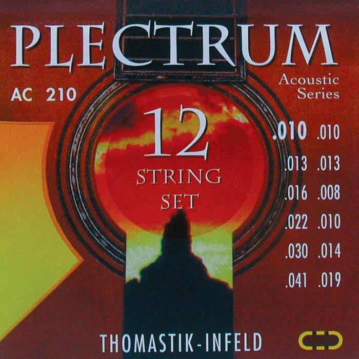 Struny na akustické kytary: Thomastik Plectrum THAC-210 Struny na 12-strunnou akustickou kytaru Struny na 12-strunnou akustickou kytaru Thomastik Plectrum THAC-210