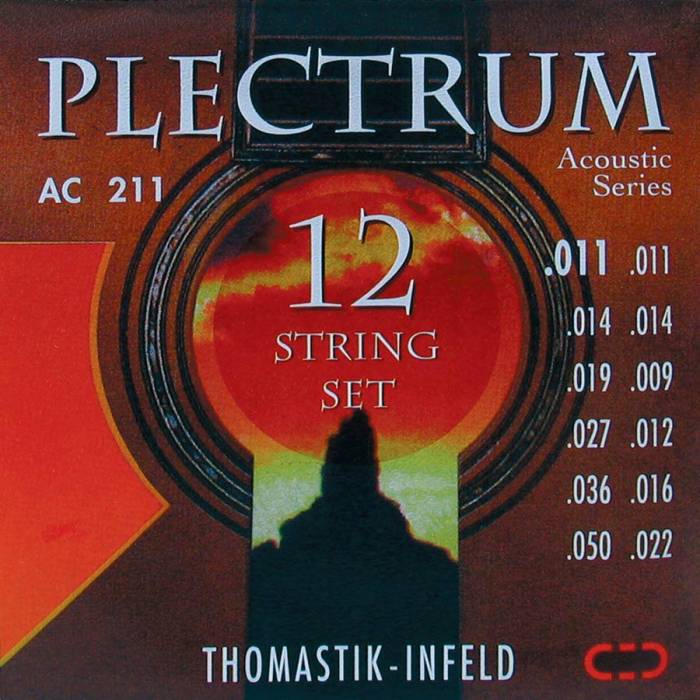 Struny na akustické kytary: Thomastik Plectrum THAC-211 Struny na 12-strunnou akustickou kytaru Struny na 12-strunnou akustickou kytaru Thomastik Plectrum THAC-211