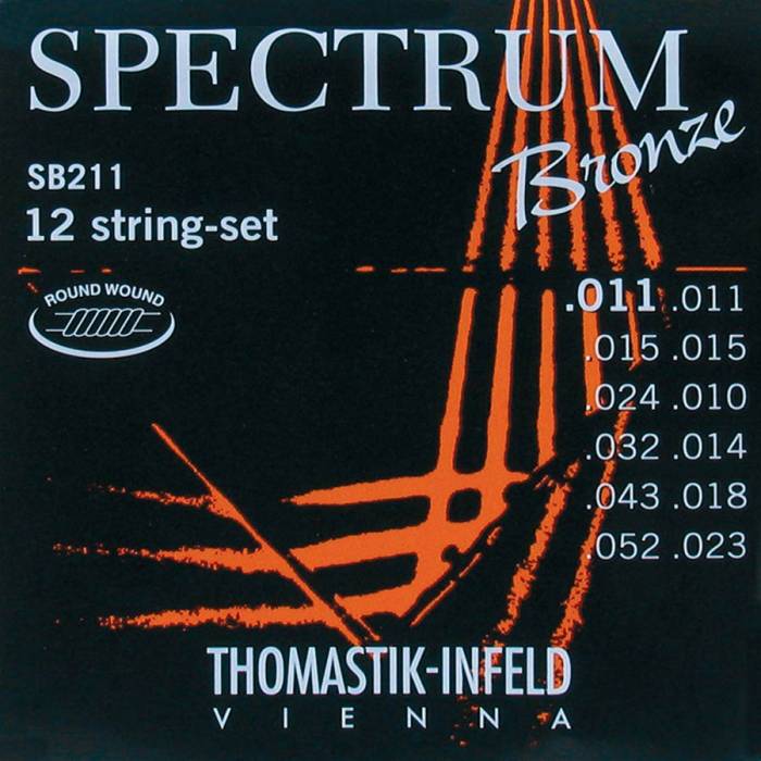 Struny na akustické kytary: Thomastik Spectrum THSB-211 Struny na 12-strunnou akustickou kytaru Struny na 12-strunnou akustickou kytaru Thomastik Spectrum THSB-211