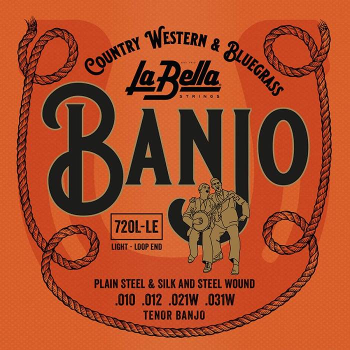 Struny na banjo: LaBella Acoustic Folk L-720L-LE Struny na tenorové banjo Struny na tenorové banjo LaBella Acoustic Folk L-720L-LE