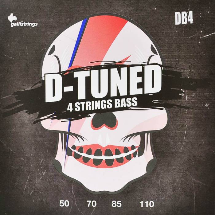 Struny na baskytaru Galli D-Tuned DB-4