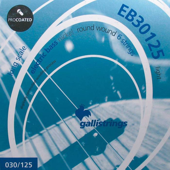 Struny na baskytary: Galli ProCoated Electric EB-30125 Struny na elektrickou 6-strunnou baskytaru Struny na elektrickou 6-strunnou baskytaru Galli ProCoated Electric EB-30125