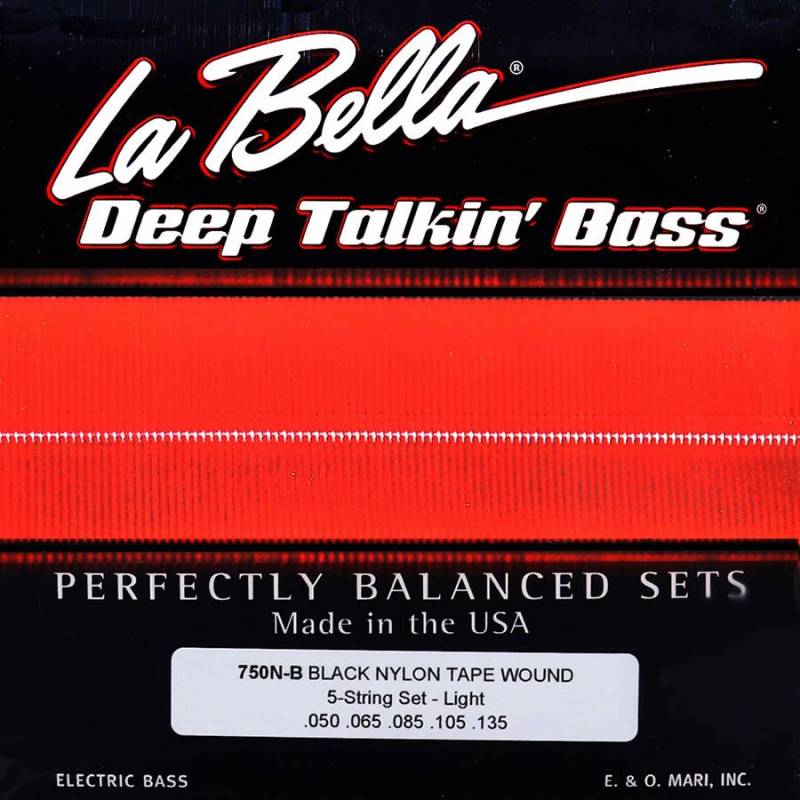 Struny na elektrickou 5-strunnou baskytaru LaBella Deep Talkin' Bass L-750N-B - 1