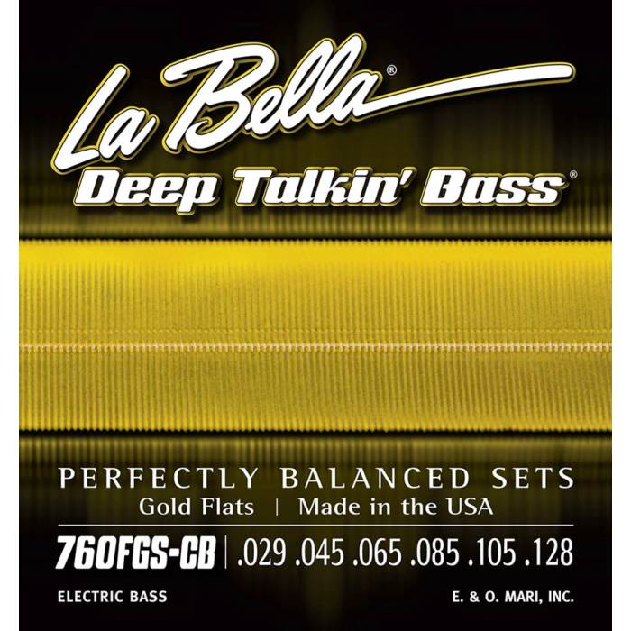 Struny na baskytary: LaBella Deep Talkin' Bass L-760FGS-CB Struny na elektrickou 6-strunnou baskytaru Struny na elektrickou 6-strunnou baskytaru LaBella Deep Talkin' Bass L-760FGS-CB