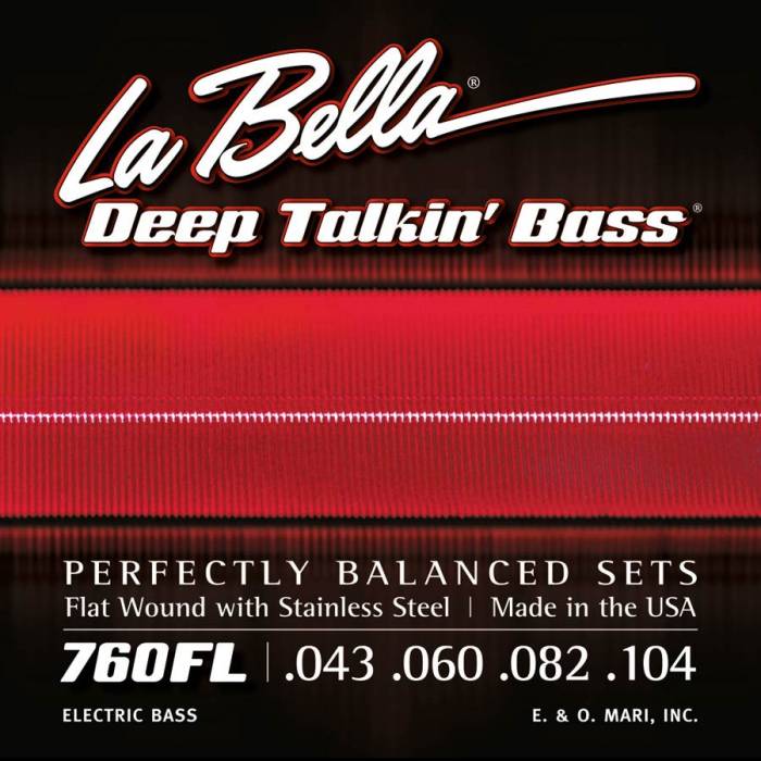 Struny na baskytary: LaBella Deep Talkin' Bass L-760FL Struny na baskytaru Struny na baskytaru LaBella Deep Talkin' Bass L-760FL