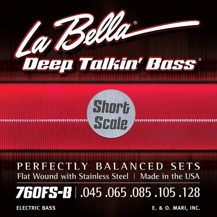 Struny na baskytary: LaBella Deep Talkin' Bass L-760FS-BS Struny na elektrickou kytaru Struny na elektrickou kytaru LaBella Deep Talkin' Bass L-760FS-BS