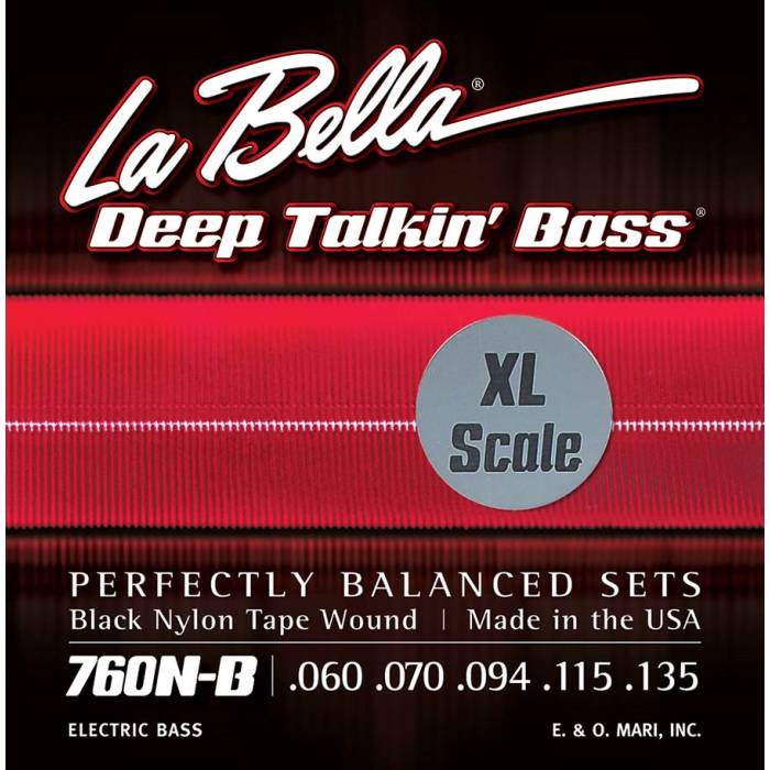 Struny na baskytary: LaBella Deep Talkin' Bass L-760NBXL Struny na elektrickou baskytaru Struny na elektrickou baskytaru LaBella Deep Talkin' Bass L-760NBXL