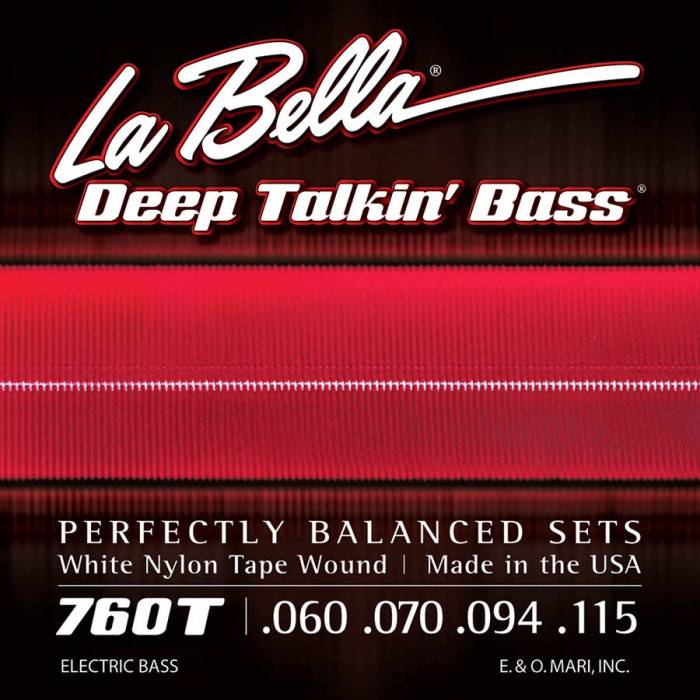 Struny na baskytary: LaBella Deep Talkin' Bass L-760T Struny na elektrickou baskytaru Struny na elektrickou baskytaru LaBella Deep Talkin' Bass L-760T