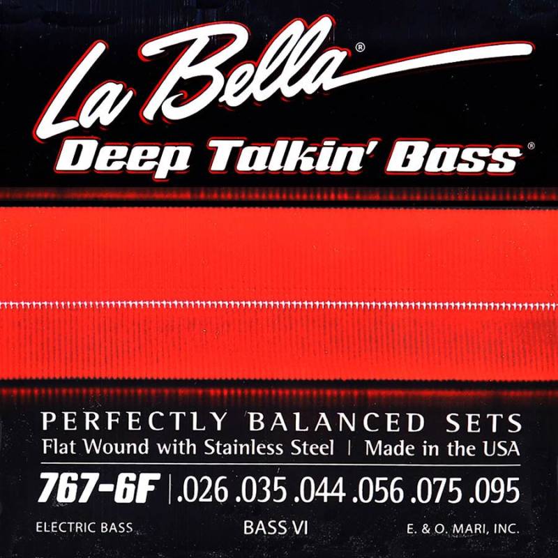 Struny na elektrickou baskytaru VI LaBella Deep Talkin' Bass L-767-6F - 1