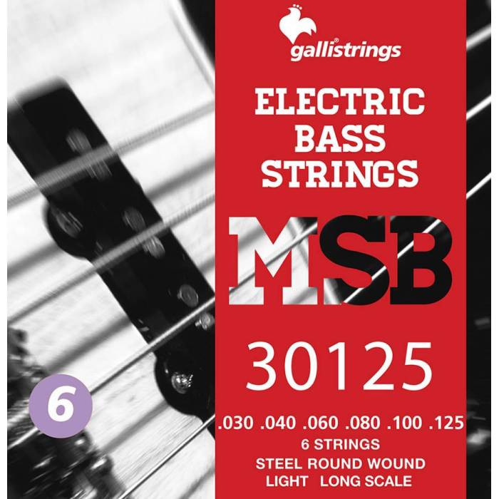 Struny na baskytary: Galli Magic Sound Bass MSB-30125 Struny na elektrickou 6-strunnou baskytaru Struny na elektrickou 6-strunnou baskytaru Galli Magic Sound Bass MSB-30125